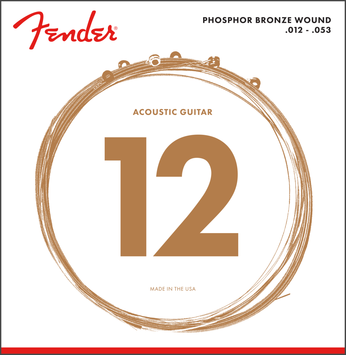 FENDER 60L PHOSPHOR BRONZE 12/53