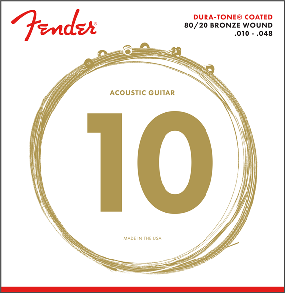 FENDER 880 XL 80/20 COATED 10-48 BRONZE