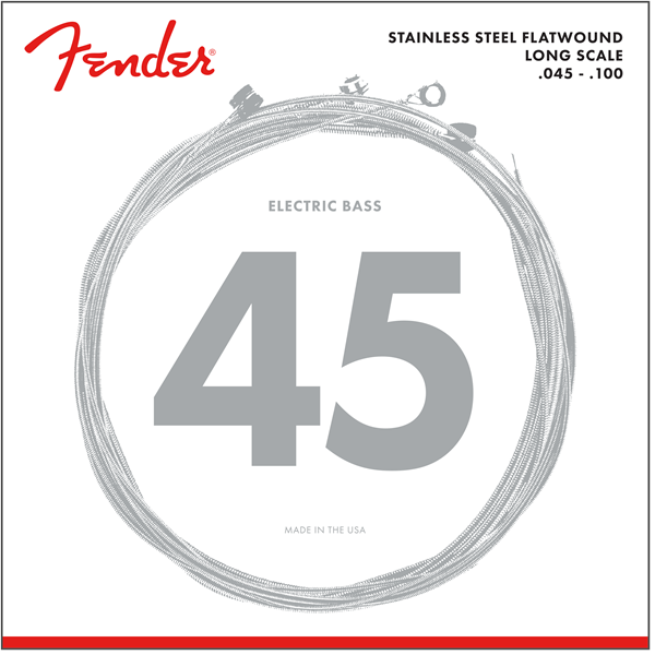 FENDER SubSonic 9050 Stainless Flatwound Bass Strings 9050L .045-.100
