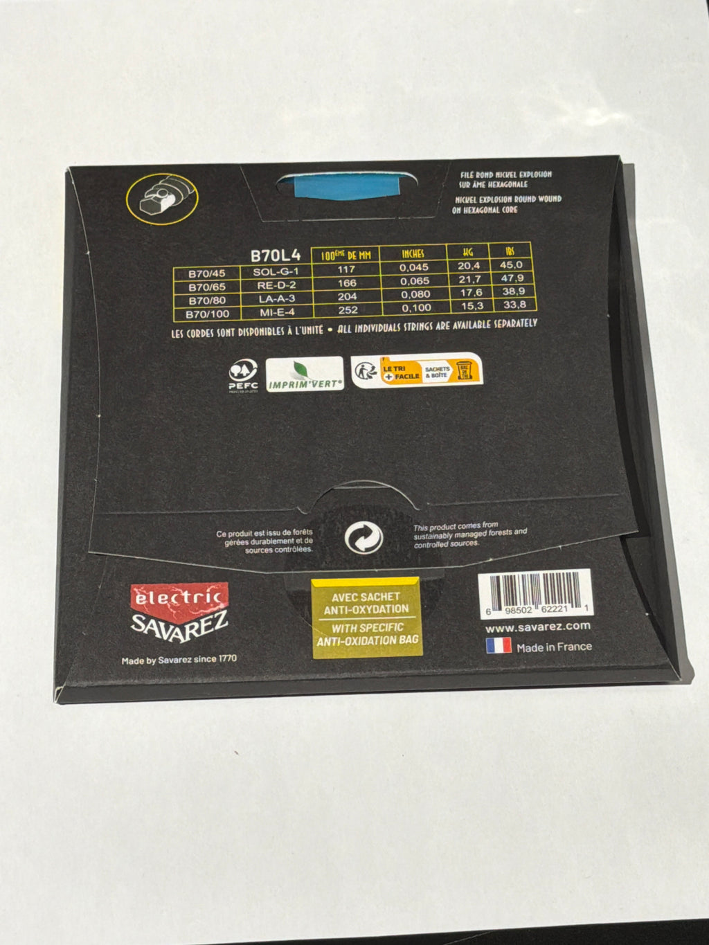 SAVAREZ 45/100 LIGHT 4 CORDES