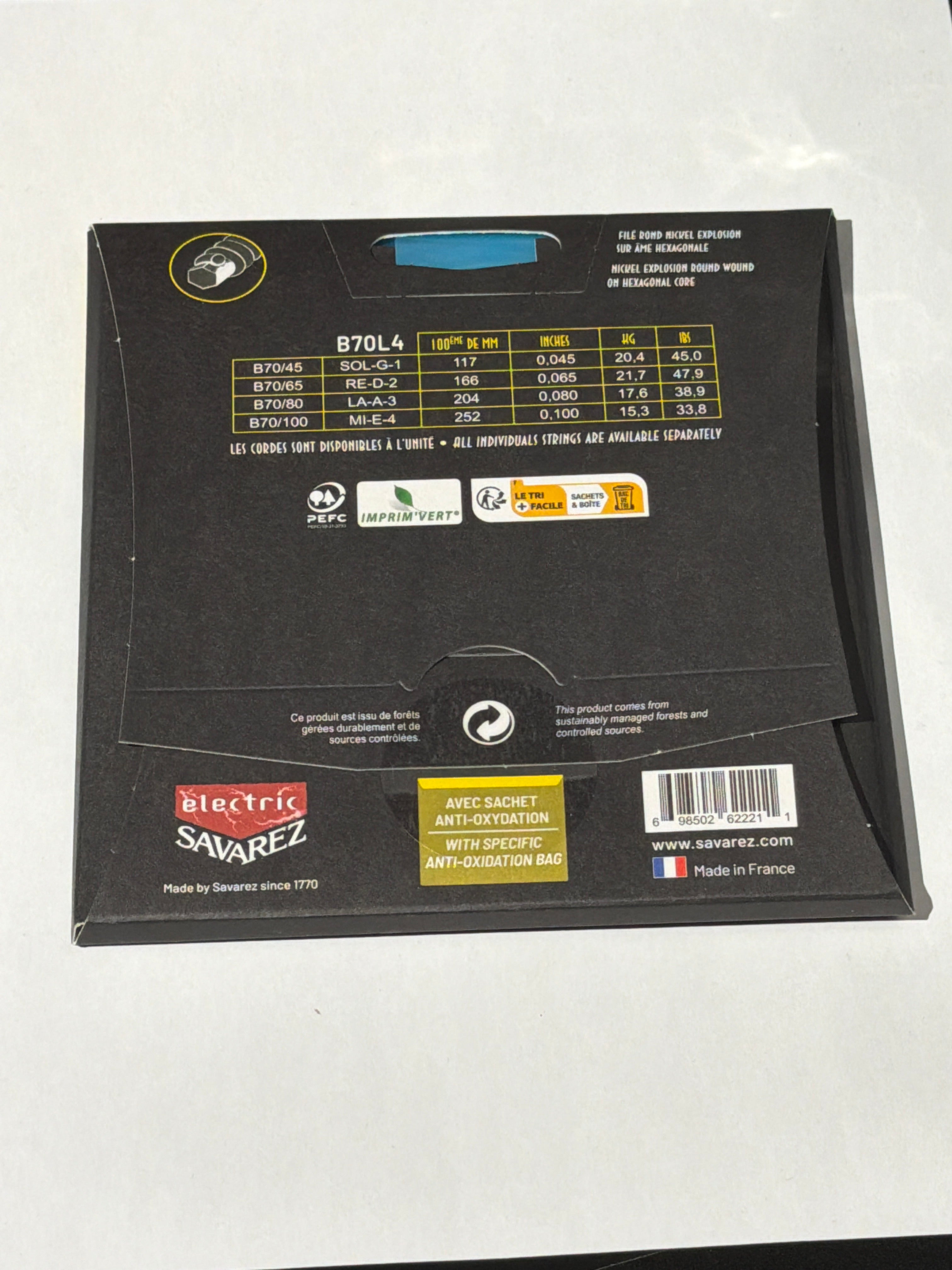 SAVAREZ 45/100 LIGHT 4 CORDES