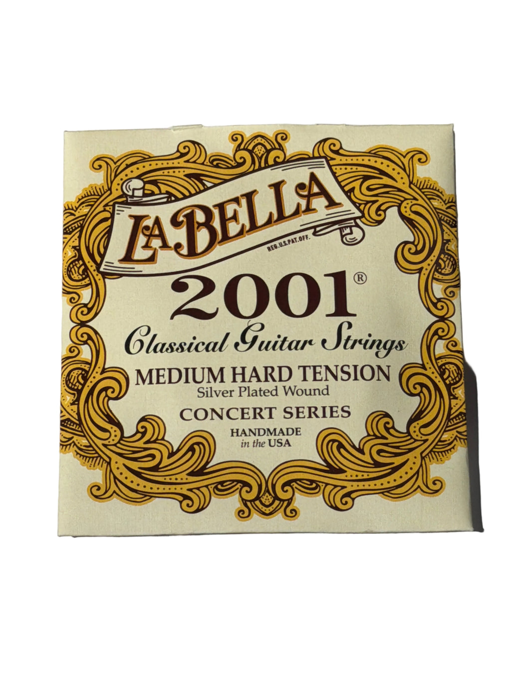 Cordes Guitare Classique Medium Hard La Bella 2001 Nylon Argent | Jeu Complet Flamenco