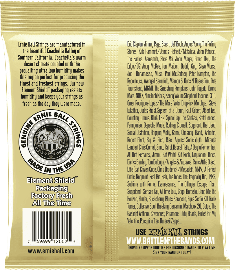 Ernie Ball 2002 Regular Slinky Medium | Jeu de Cordes Guitare Acoustique 13-56
