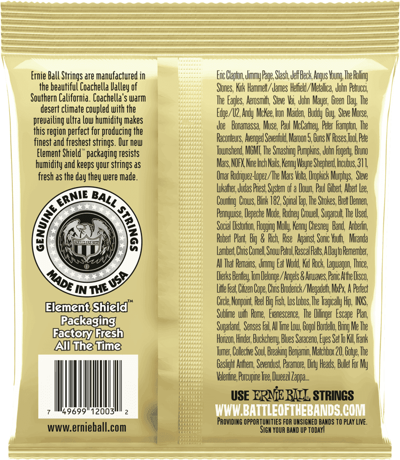 ERNIE BALL EARTHWOOD BRONZE 12/54 MEDIUM LIGHT 2003