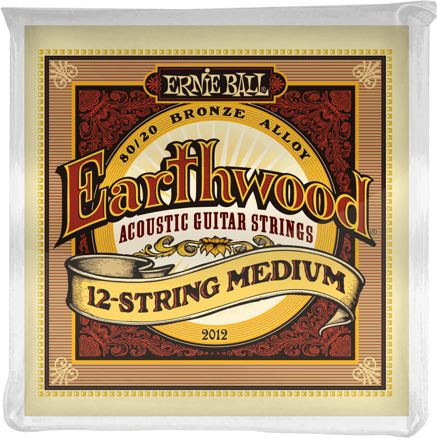Ernie Ball 2012 Earthwood Medium | Jeu de Cordes Guitare 12 Cordes 11-52