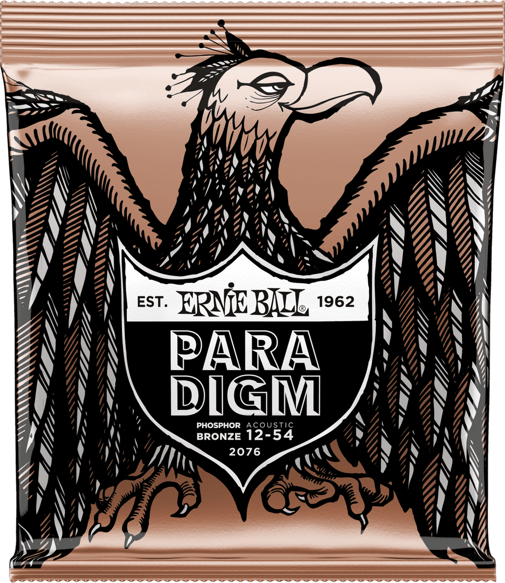 Ernie Ball 2076 Paradigm Medium Light | Cordes Guitare Acoustique Phosphore Bronze 12-54
