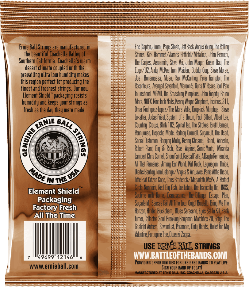 ERNIE BALL 12/54 EARTHWOOD PHOSPHOR BRONZE MEDIUM LIGHT 2146