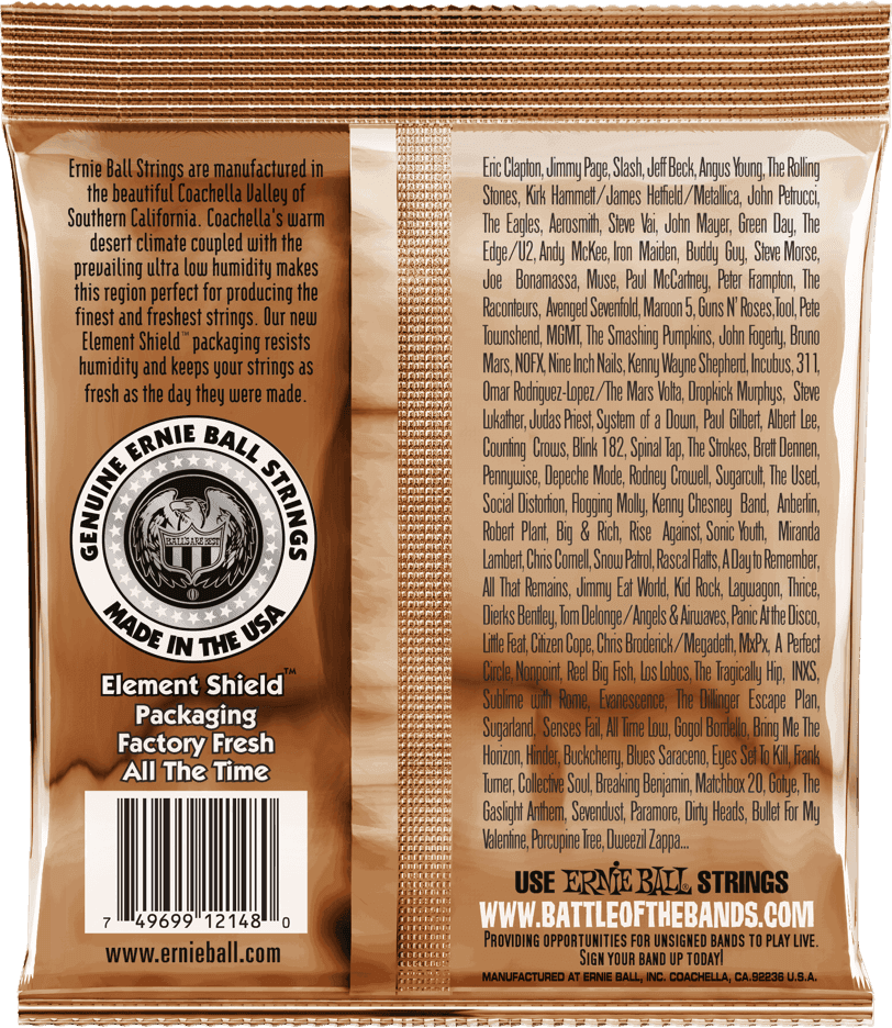 ERNIE BALL EARTHWOOD PHOSPHOR BRONZE LIGHT 11/52 2148