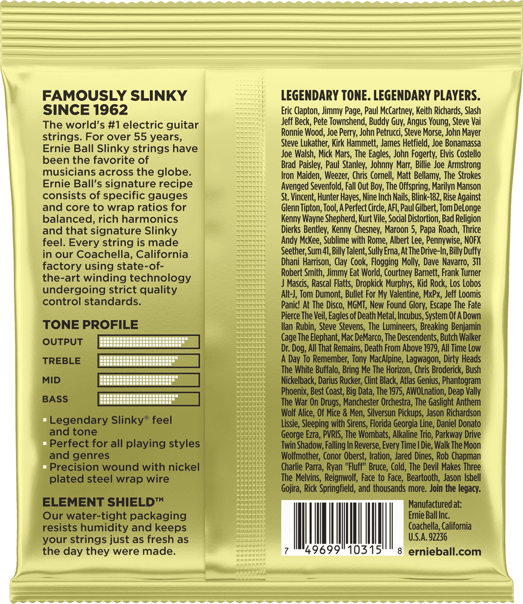 Ernie Ball 2214 Mammoth Slinky | Jeu de Cordes Guitare Électrique 12-62
