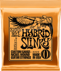 Cordes guitare électrique Ernie Ball 2222 Hybrid Slinky 9-46 sachet orange Nickel Wound