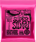 Cordes guitare électrique Ernie Ball 2223 Super Slinky 9-42 sachet rose Nickel Wound
