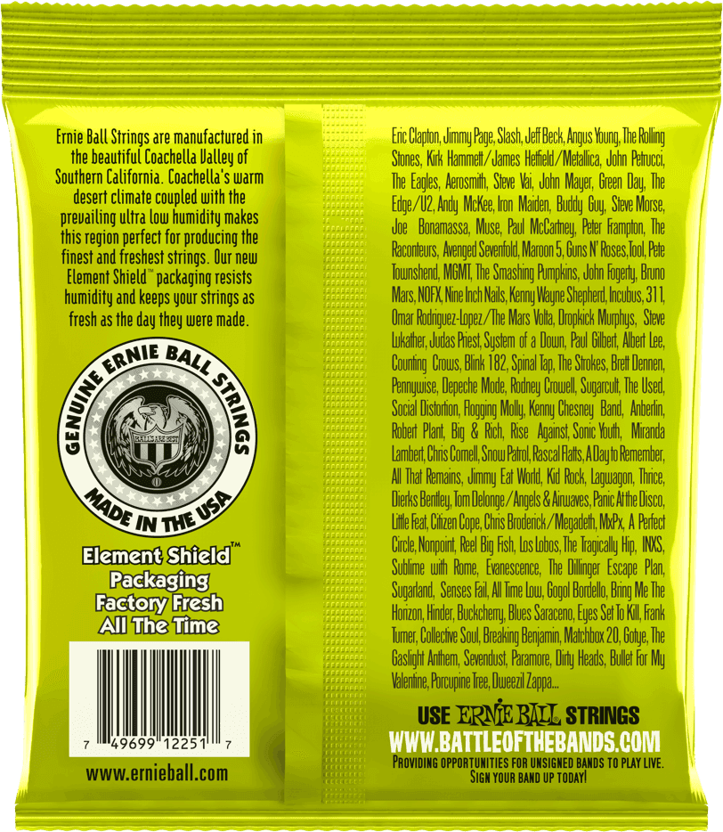 ERNIE BALL 10/46 ROCK’N ROLL PURE NICKEL 2251