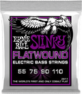 Ernie Ball 2811 Slinky Flatwound Power | Jeu de Cordes Basse 55-110