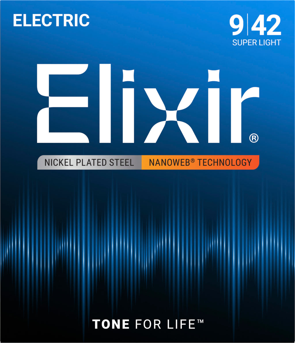 Elixir Nanoweb 09/42 – Cordes Électrique Super Light (12002)