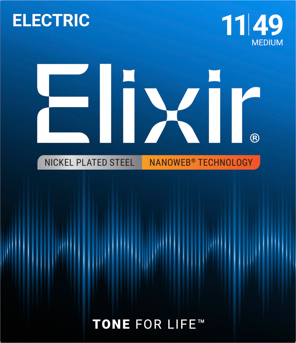 Elixir Nanoweb 11/49 – Cordes Électrique Medium (12102)