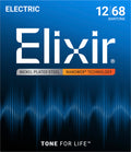Cordes Guitare Baryton Elixir 12302 Nanoweb 12-68 | Jeu Complet Traité Longue Durée