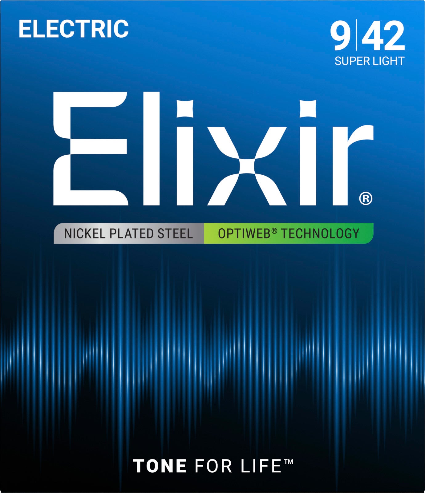 Elixir Optiweb 9/42 – Cordes Électrique Super Light (19002)