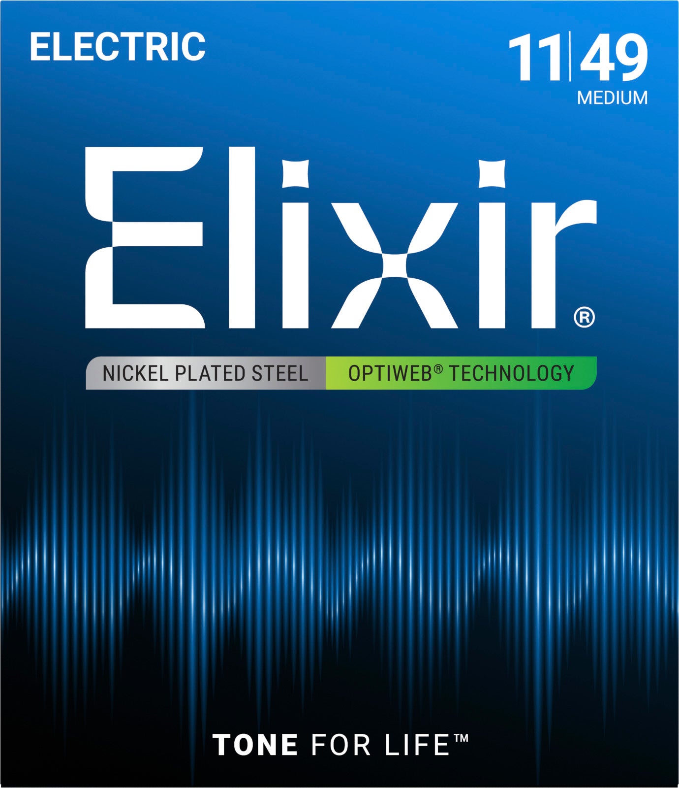 Elixir Optiweb 11/49 – Cordes Électrique Medium (19102)