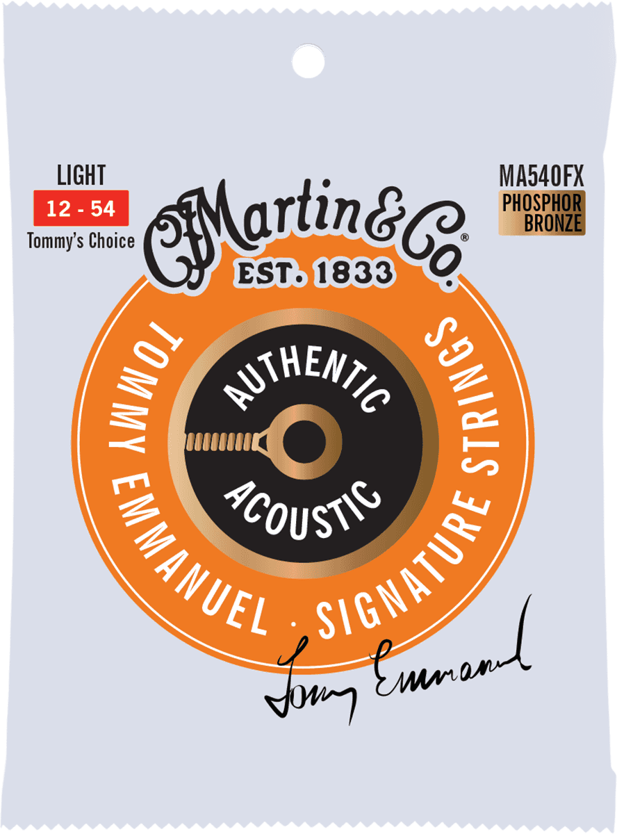 Martin MA540FX Flexible Core Light | Cordes Guitare Acoustique 92/8 Phosphore Bronze 12-54