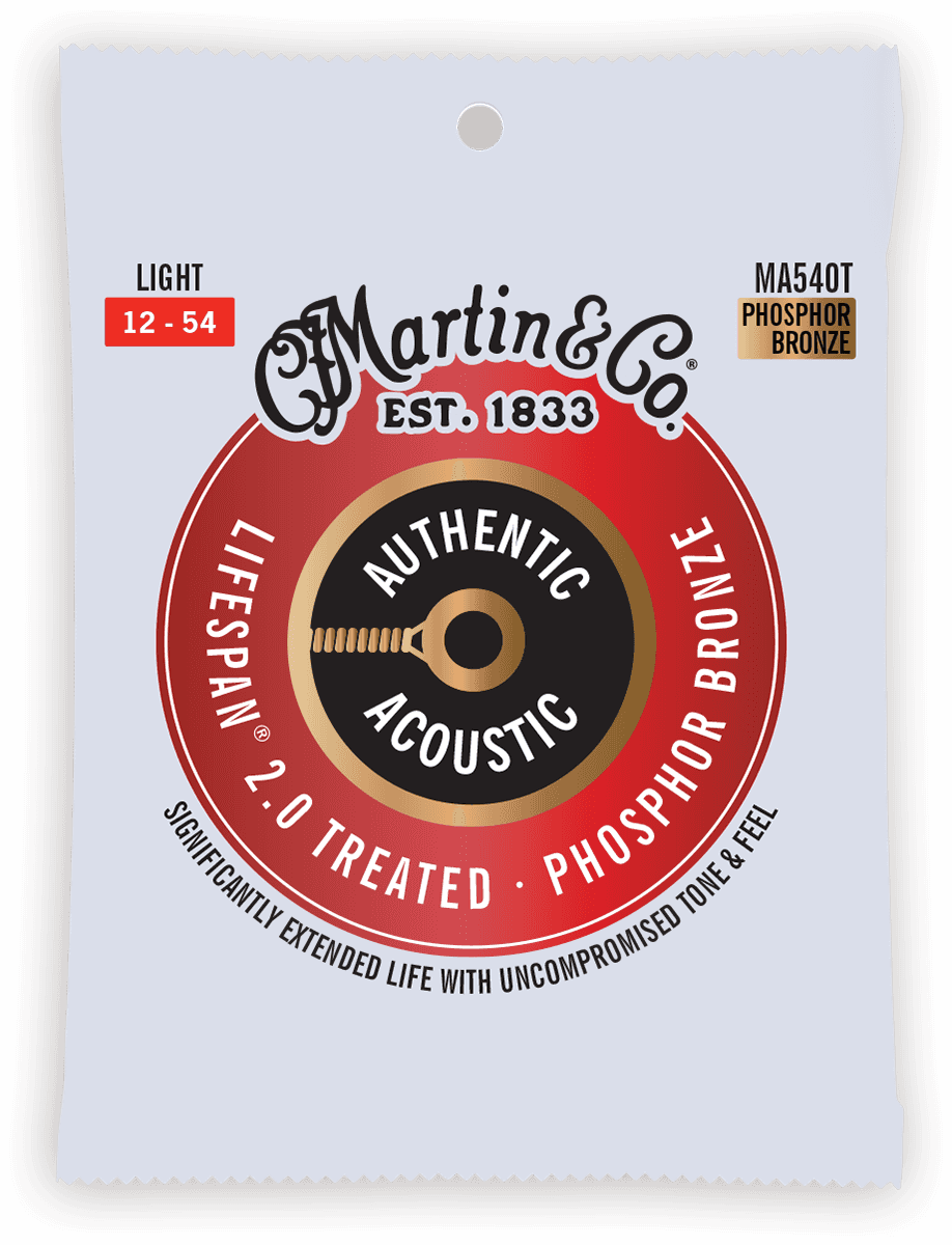 MARTIN MA540T 92/8 Phosphore Bronze - Authentic Treated, Light, 92/8 - 12-54
