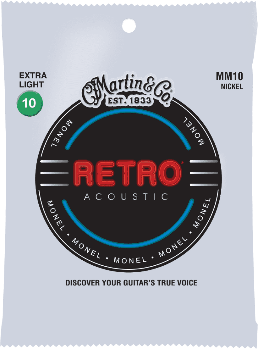 Martin MM10X Retro Monel Extra Light | Cordes Guitare Acoustique 10-47