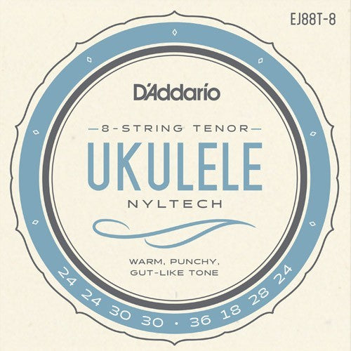D'Addario EJ88T – Cordes ukulélé ténor Nyltech GCEA