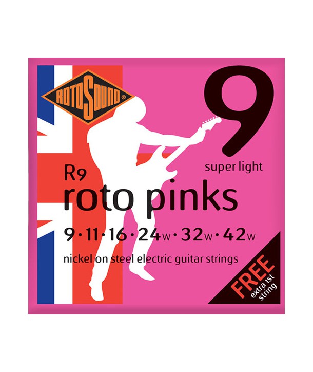 ROTOSOUND Roto Pinks Super Light Nickel 9-42