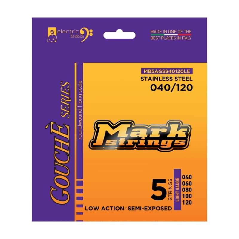 Mark Strings Signature Gouche Stainless | Jeu de Cordes Basse 5 Cordes 40-120