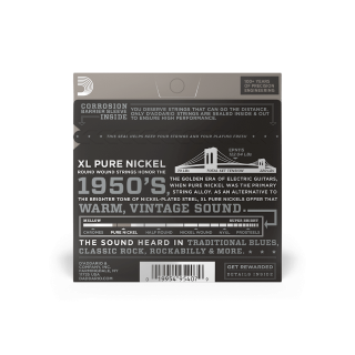 D'Addario EPN115 11-48 – Cordes guitare électrique pure nickel blues/jazz rock