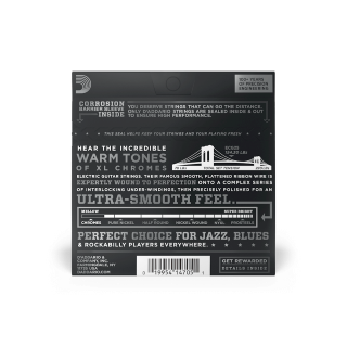 D'Addario ECG25 Chromes 12/52 – Cordes Électrique Filet Plat Flat Wound