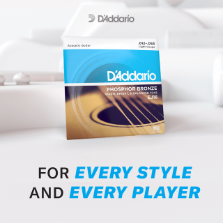 D'Addario EJ26 Phosphor Bronze 11-52 - Cordes Guitare Acoustique Folk | Custom Light