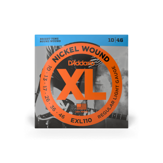 D'Addario EXL110 Nickel Wound 10-46 - Cordes Guitare Électrique | Regular Light