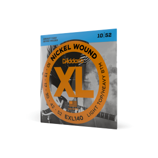 D'Addario EXL140 10-52 – Cordes guitare électrique nickel light top / heavy bottom