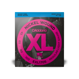 D'Addario EXL170S 45-100 – Cordes basse électrique nickel light short scale