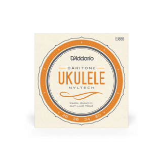 D'Addario EJ88B – Cordes ukulélé baryton Nyltech DGBE
