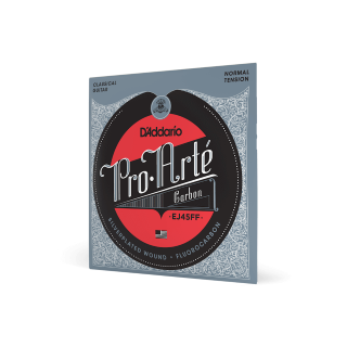 D'Addario EJ45FF – Cordes Guitare Classique Pro-Arté Carbon FluoroCarbon Tension Normale