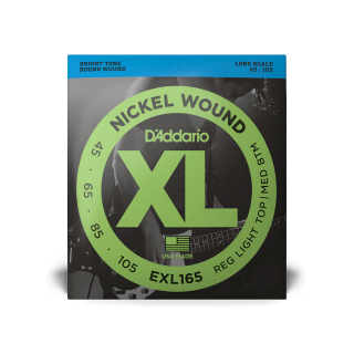 D'Addario EXL165 – Cordes basse XL Nickel Custom Light 45-105 Long Scale