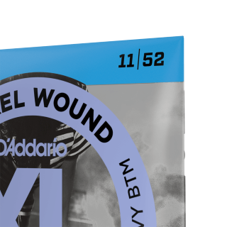 D'Addario EXL116 11-52 – Cordes guitare électrique nickel medium top / heavy bottom