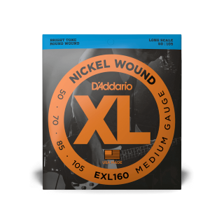 D'Addario EXL160 50-105 – Cordes basse électrique nickel medium long scale