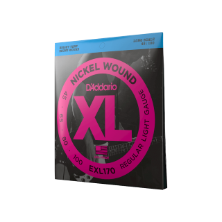 D'Addario EXL170 45/100 – Cordes Basse XL Nickel Round Wound Regular Light
