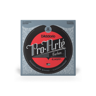D'Addario EJ45FF – Cordes Guitare Classique Pro-Arté Carbon FluoroCarbon Tension Normale