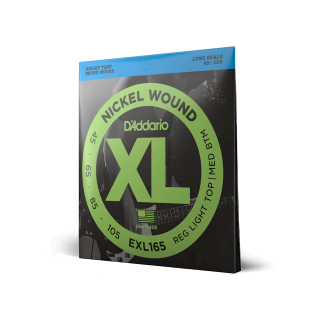 D'Addario EXL165 – Cordes basse XL Nickel Custom Light 45-105 Long Scale