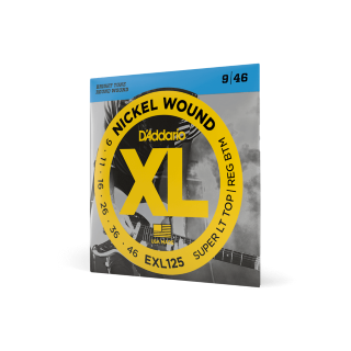 D'Addario EXL125 09-46 – Cordes guitare électrique nickel super light top / regular