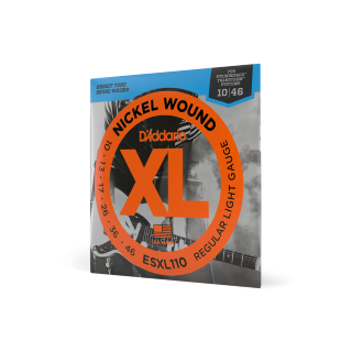 D'Addario ESXL110 10-46 – Cordes guitare électrique nickel double ball end Steinberger