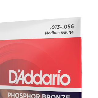 D'ADDARIO EJ17 Phosphor Bronze Acoustic Guitar Strings, Medium, 13-56