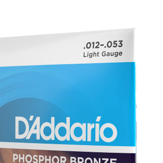 D'Addario EJ16 Phosphor Bronze 12-53 - Cordes Guitare Acoustique Folk | Tirant Light
