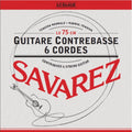 Savarez 6CB640R | Cordes Guitare Contrebasse Classique 6 Cordes Nylon Tension Normale 75cm